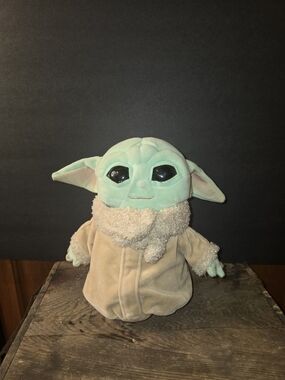 Green Baby Yoda Plush Toy with Tan Coat - Kids Toy